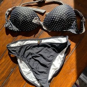 Black n white Pick a dot bikini